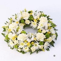 Mixed Wreath Yellow and Cream