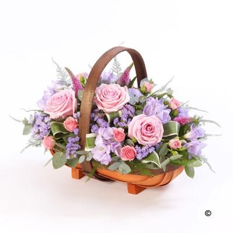 Mixed Basket Pink and Lilac buy online or call 01753 547662